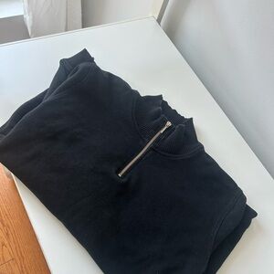 Vintage polo raplh lauren Black Half-Zip Sweater small/medium